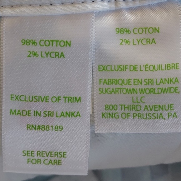 Lilly Pulitzer Jayne Shorts Deep Indigo Joy Ride Elephants Cotton Blue 7" Size 2 - Picture 4 of 12